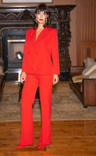 Load image into Gallery viewer, Scarlet Red Viscose Suit (Slit Back)
