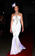 Load image into Gallery viewer, Ivory Satin Evening Gown
